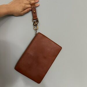 Madewell Leather Pouch Clutch
